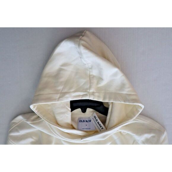 Old Navy 710412-26 Men's Sz M Sea Salt White Oversized Rotation Pullover Hoodie - Picture 3 of 7